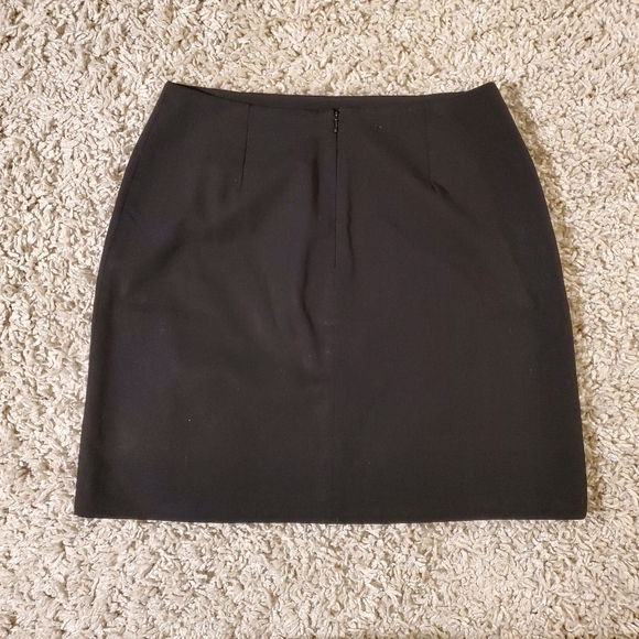 VOTRE NOM | Vintage Black Pencil Wool Blend Mini Skirt (Size 8 / 10) - Picture 6 of 8